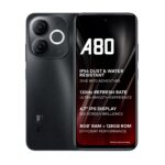 itel A80 | 120Hz Refresh Rate | Punch Hole Display | 4GB RAM, 128GB ROM | Sandstone Black