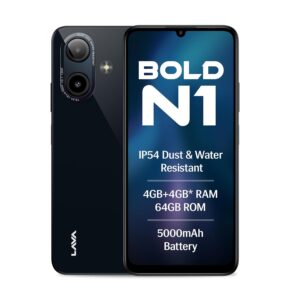 Lava Bold N1 (Radiant Black, 4 GB RAM, 64 GB Storage)