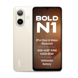Lava Bold N1 (Sparkling Ivory, 4 GB RAM, 64 GB Storage)