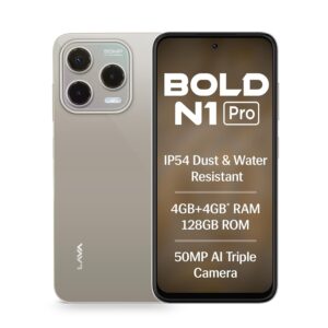Lava Bold N1 Pro (Stealth Black, 4 GB RAM, 128 GB Storage)