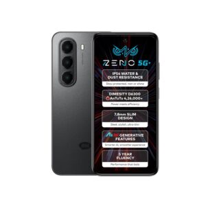 itel ZENO 5G AI Smartphone | 4GB RAM 128GB ROM | Shadow Black