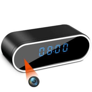 CAMLEIGH 1080P HD WiFi Hidden Camera Alarm Clock – Night Vision